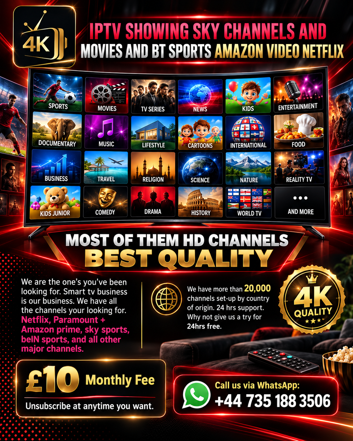 DaddyOf Premium 4K TV Entertainment